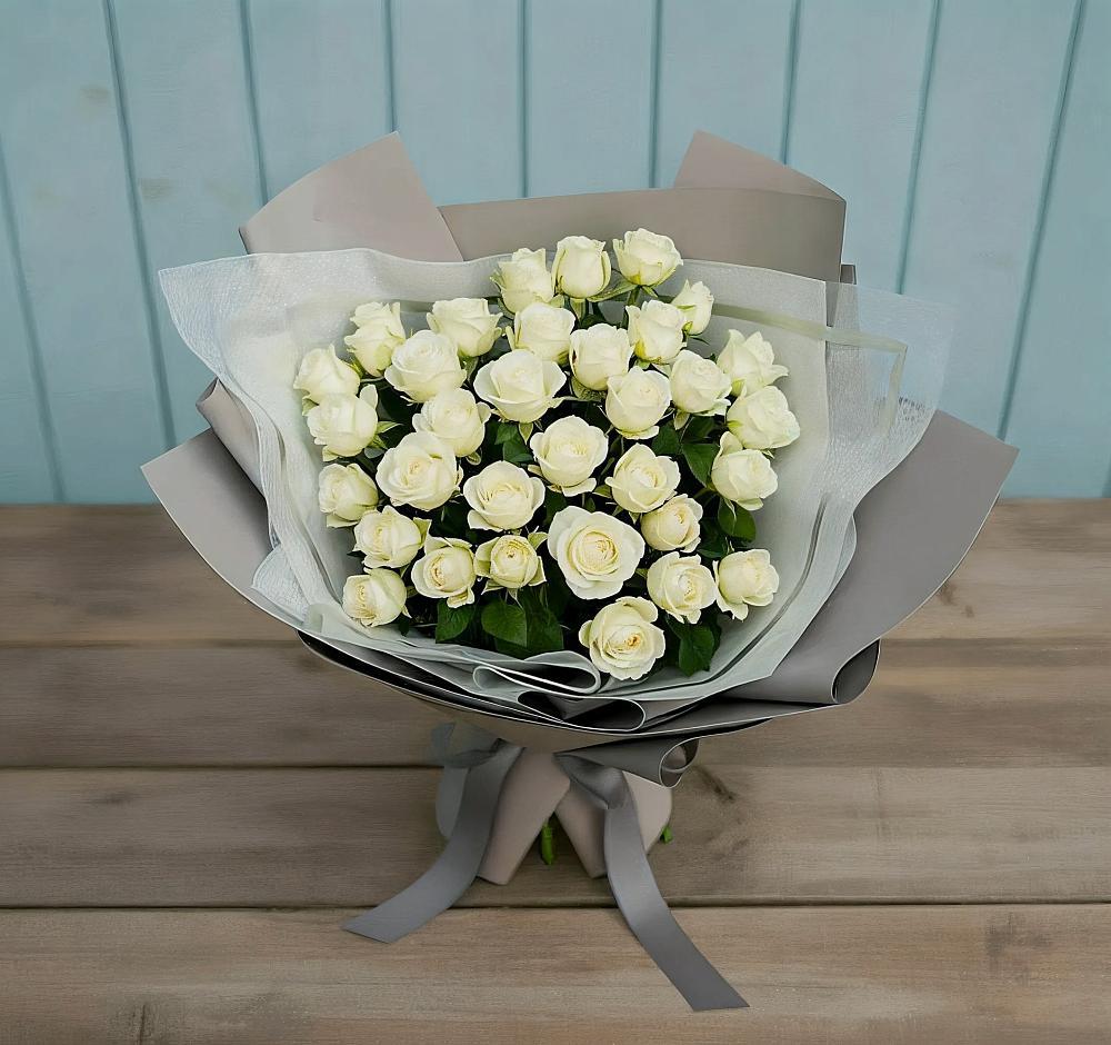 Букет Белоснежная нежность в Ангелово