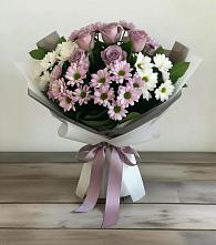 Букет цветов из:  Хризантемы и Розы #REPLACE_PRED# Ангелово