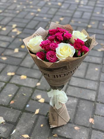 Букет цветов из: Розы в Ангелово